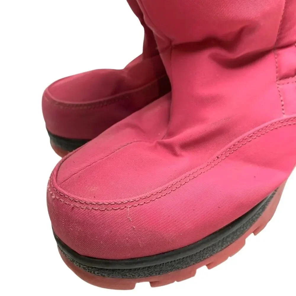 Lands End Girls Kids Pink Waterproof Warm Winter Boots Sledding Play sz 2
